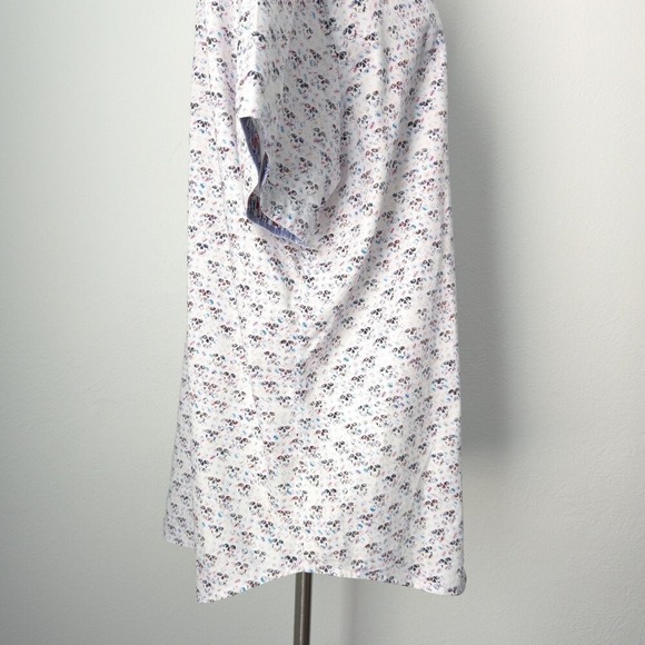 NWOT Robert Graham White Blue Skull Faces Button-Down Short-Sleeve Shirt- Men XL - Picture 7 of 8